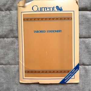 VTG 1983 Stationery Envelopes by Current, Inc. Brown Paper W Border Design